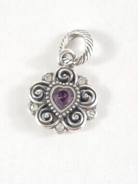 Brighton Amethyst Birthstone Heart Charm